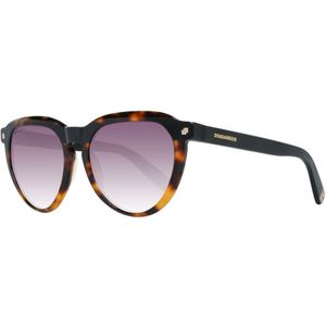 Dsquared2 Bruine Dames Zonnebril, Ovaal Model , Brown , Dames , Maat: ONE Size