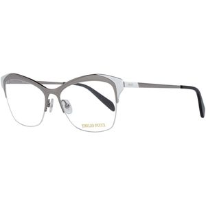 Emilio Pucci - Zilveren Half-Rim Optische Monturen - Metaal