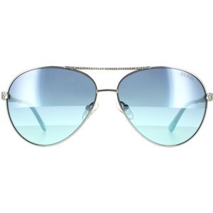 Guess zonnebril GU7470S 10x zilverblauwe gradiëntspiegel | Sunglasses