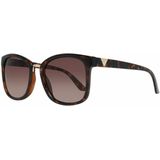 GUESS Women's GF0327 Shiny Havana With Gold/Brown Gradient Lens One Size
