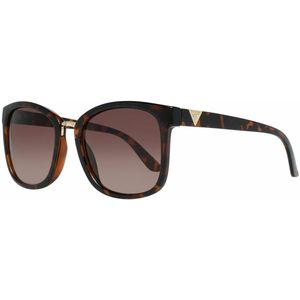 GUESS Women's GF0327 Shiny Havana With Gold/Brown Gradient Lens One Size