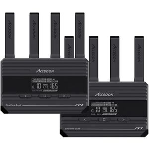 Accsoon - CineView Quad - Transmitter/Receiver Systeem - HDMI en SDI - Draadloos