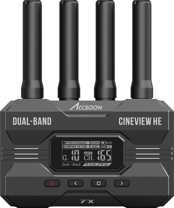 Accsoon - CineView HE Transmitter - Professionele Transmitter - HDMI Dual-Band - Zwart