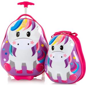 Heys Kinderkoffer Travel Tots, 46 cm, Einhorn, 2 Rollen, Heys x Joachim Llambi Kindertrolley Kinder Reisegepäck