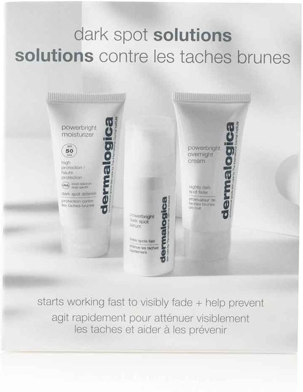Dermalogica Dark Spot Solutions - PowerBright Moisturizer SPF50 12ml + Dark Spot Serum 10ml + Overnight Cream 15ml