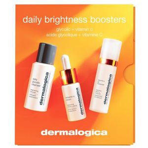 Dermalogica Daily Brightness Boosters - Biolumin-C Serum 10ml + Biolumin-C Moisturizer 15ml + Daily Glycolic Cleanser 30ml