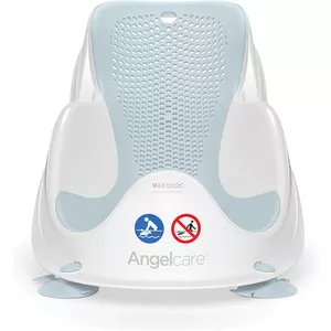 Interbaby Babybadzitje met zuignappen, antislip, comfortabel, veilig, ergonomisch, bad- en douchestoel voor baby's vanaf 5 maanden, 26 x 30 x 38 cm, groen