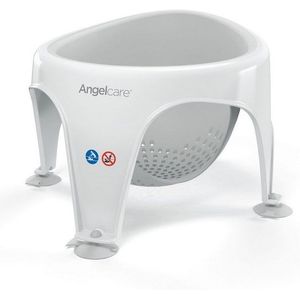 Angelcare Ergonomische badring voor grote badkuip of douche, lichtgrijs, aangenaam zachte zitting