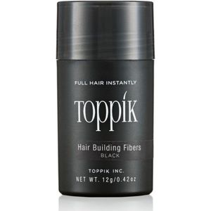 Toppik Hair Building Fibers Zwart - 12 gram - Cosmetische Haarverdikker - Verbergt haaruitval - Direct voller haar