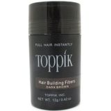 Toppik Hair Building Fibers Donkerbruin - 12 gram - Cosmetische Haarverdikker - Verbergt haaruitval - Direct voller haar