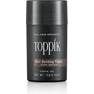 Toppik Hair Building Fibers Donkerbruin - 12 gram - Cosmetische Haarverdikker - Verbergt haaruitval - Direct voller haar