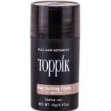 Toppik Hair Building Fibres-Poeder, Lichtbruin, Keratinevezels voor Natuurlijk Dikker Uitziend Haar, 12 g