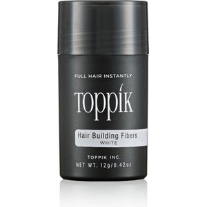 Toppik Hair Building Fibers Wit - 12 gram - Cosmetische Haarverdikker - Verbergt haaruitval - Direct voller haar
