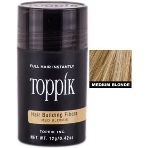 Toppik Hair Building Fibers Middenblond - 12 gram - Cosmetische Haarverdikker - Verbergt haaruitval - Direct voller haar