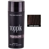 Toppik Hair Building Fibers Donkerbruin - 27,5 gram - Cosmetische Haarverdikker - Verbergt haaruitval - Direct voller haar