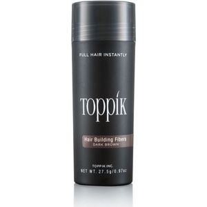 Toppik Hair Building Fibers Donkerbruin - 27,5 gram - Cosmetische Haarverdikker - Verbergt haaruitval - Direct voller haar