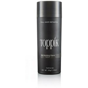Toppik Hair Building Fibers Zwart - 55 gram - Cosmetische Haarverdikker - Verbergt haaruitval - Direct voller haar