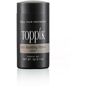 Toppik Hair Building Fibers Grijs - 3 gram - Cosmetische Haarverdikker - Verbergt haaruitval - Direct voller haar