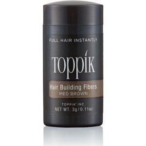 Toppik Hair Building Fibers Middenbruin - 3 gram - Cosmetische Haarverdikker - Verbergt haaruitval - Direct voller haar