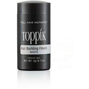 Toppik Hair Building Fibers Wit - 3 gram - Cosmetische Haarverdikker - Verbergt haaruitval - Direct voller haar