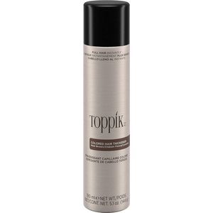 Toppik Colored Hair Thickener Middenbruin- Haarverdikker Spray - Verbergt haaruitval - Direct voller haar