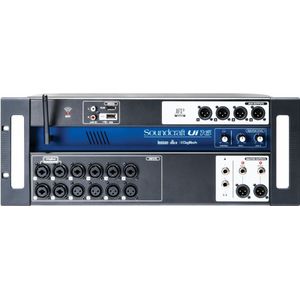 Soundcraft Ui12 12-kanaals digitale mixer met afstandsbediening Zwart Kanaal 16 16 kanalen