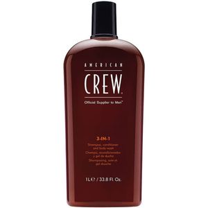 American Crew Hair & Body 3-IN-1 Shampoo, Conditioner en Douchegel 3in1 1000 ml