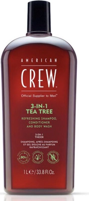 American Crew 3-in-1 Tea Tree Shampoo Conditioner & Body Wash