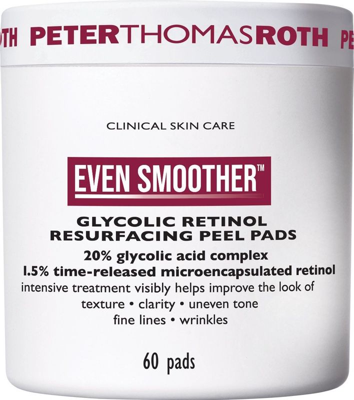 PETER THOMAS ROTH - PTR EVEN SMOOTHER Glycolic Retinol Resurfacing Peel Pads