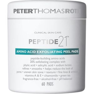 Peter Thomas Roth Peptide 21 Amino Acid Exfoliërende Kussentjes voor Huid Egalisatie en Porien Minimalisatie 60 st