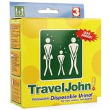 Wegwerp urinaal Travel John - 3 stuks
