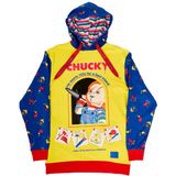 Loungefly Chucky Sweatshirt met Capuchon - Unisex - Zachte Handzeefdruk