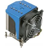 Supermicro 4u Actief Cpu Koellichaam (128 mm), Processorkoeler, Blauw, Zwart, Zilver