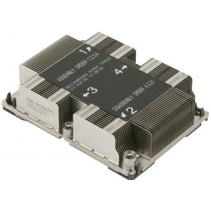 Supermicro - Passieve CPU Koelplaat - Zilver - 1U - 25.50 mm