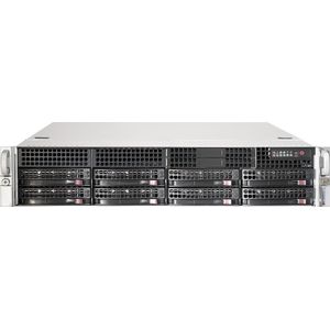 Super Micro SC825 TQC-R802LPB - rack-mountable - 2U - enhanced extended ATX