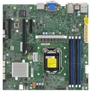 Super Micro X12SCZ-F - motherboard - micro ATX - LGA1200 Socket - W480