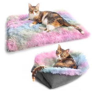 Kattenmand ∅ 60 cm - Knus kattenbed ideaal voor ontspanning Warm kussen perfect voor katten van alle groottes Geschikt voor binnengebruik zacht en comfortabel Donker Grijs