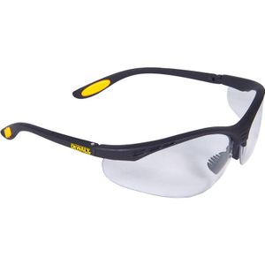 DeWALT veiligheidsbril DPG58-1D EU - Anti condenscoating - Transparant glas - Zwart