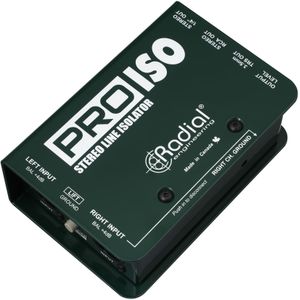 Radial - PRO ISO - Passieve Stereo DI - Gebalanceerd +4dB - Ongebalanceerd -10dB