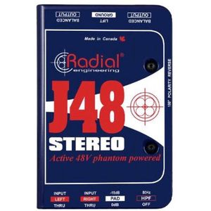 Radial J48 Stereo - Stereo actieve DI