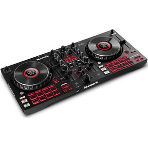 Numark Mixtrack Platinum FX - DJ-controller voor Serato DJ met 4 Deck Control, DJ Mixer, Ingebouwde Audio-Interface, Jog Wheel-displays en FX Paddles