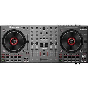 Numark NS4FX – 4-kanaals DJ Controller, Touch Jog Wheels met display, Performance Pads, Booth en Main-uitgangen, Serato DJ Lite inbegrepen