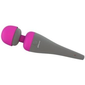 Palmpower Wand vibrator met verwisselbare kop - roze