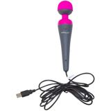 Palm Power Plug & Play Vibrator - Grijs