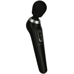 Palm Power Extreme Wand Vibrator - ergonomisch gevormd en extreem krachtig - zwart