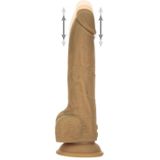 Naked Addiction - Thrusting Dong met Afstandsbediening 9 Inch Caramel