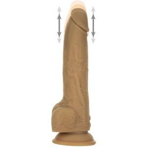 Naked Addiction - Realistische Stotende Dildo Met Afstandsbediening - 23 Cm