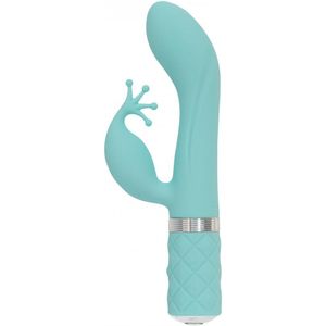 Groene G-spot Vibrator met Clitoris Stimulator - Kinky
