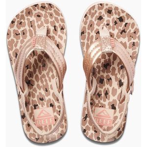 Reef Little Ahi Meisjes Slippers - Bruin - Maat 23/24