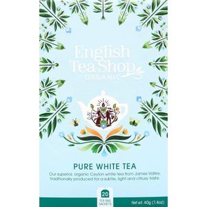 English Tea Shop - Biologische witte thee uit Ceylon ambachtelijk - 20 zakjes biologische witte thee, een van de meest geraffineerde thee ter wereld